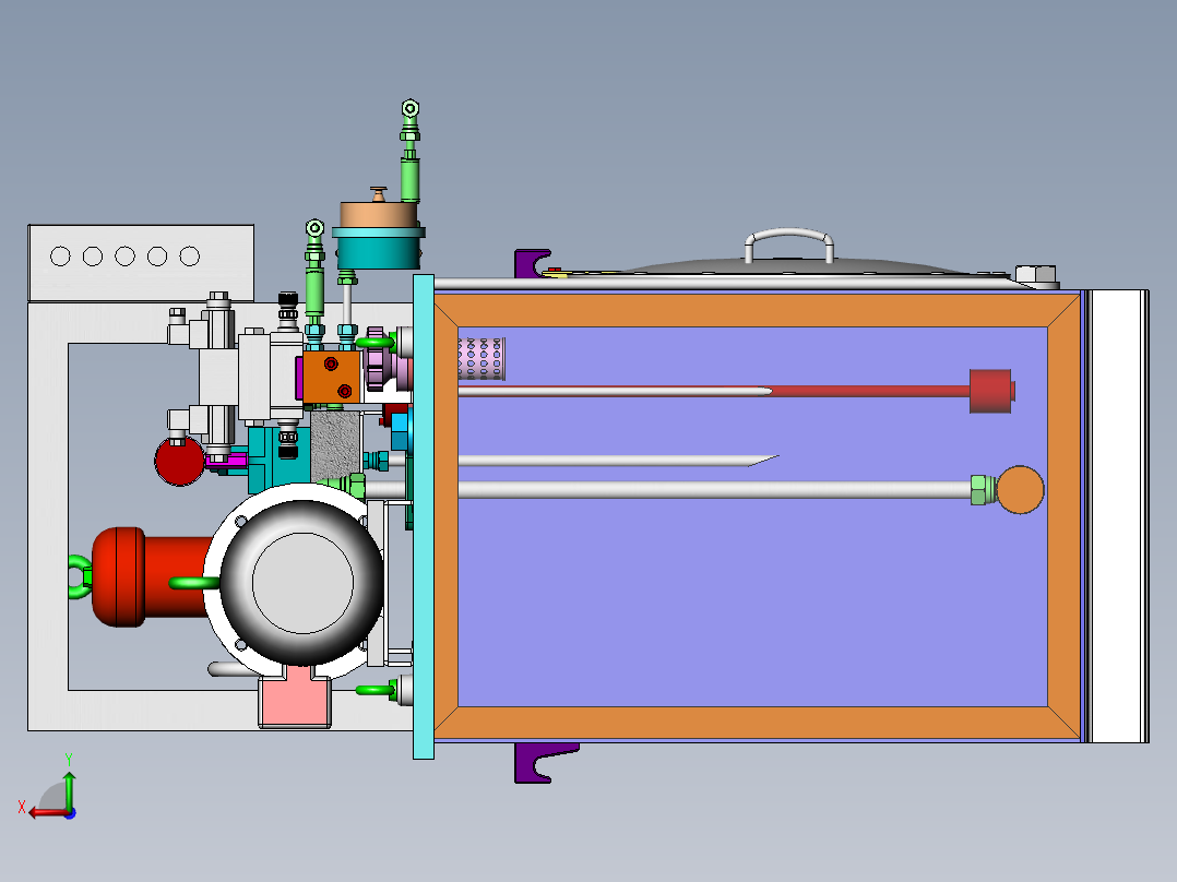 详细液压站sw2020可编辑后视图