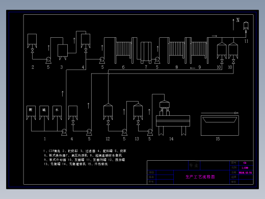 酸奶食品工厂饮料乳制品加工车间布置图工艺流程图CAD图纸