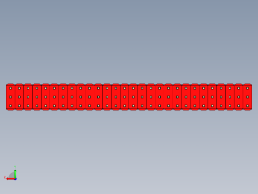 彩色公头100mil（2.54mm）系列-DS1021_red_3x28p_100mil_Type19_rev1.0后视缩略图