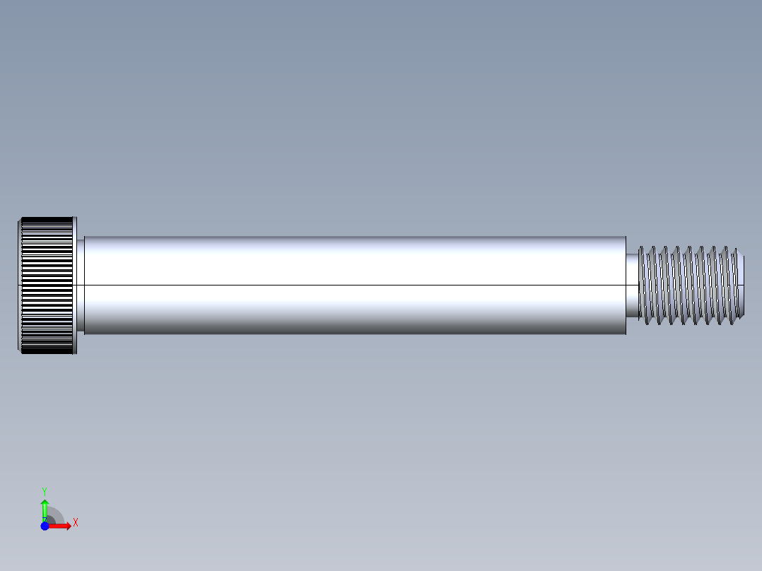 内六角螺螺栓-SB 0.500-13 x3.5前视图