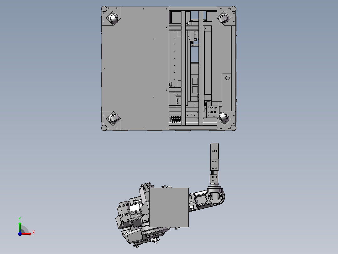 A17苹果手机自动扫码设备前视图