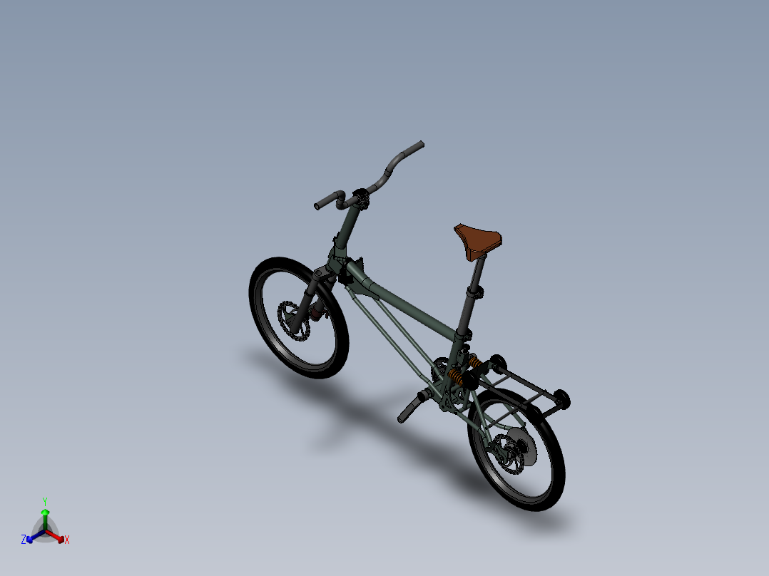 84---紧凑型运动型单车sw2016三维图纸模型设计图纸