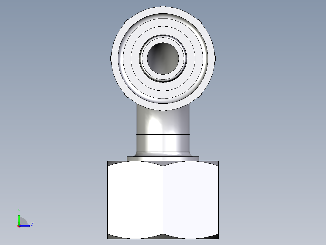 CF70系列-24°锥卡套轻型90°左视图
