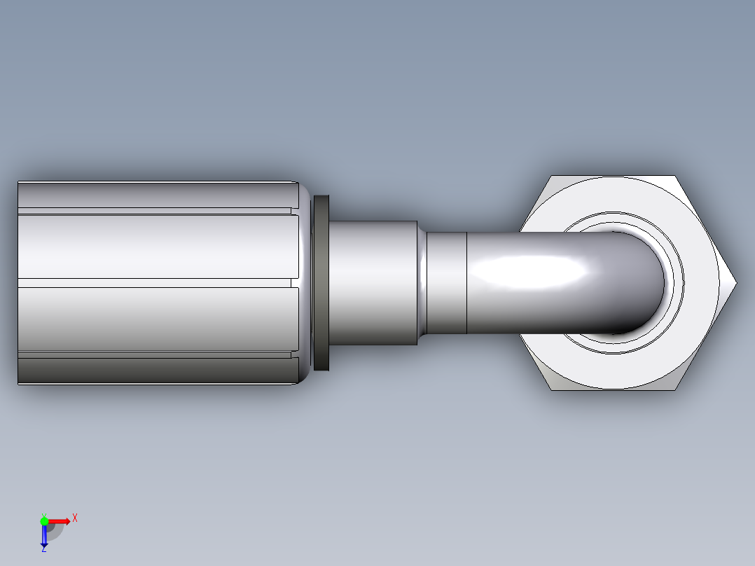 CF70系列-24°锥卡套轻型90°俯视图