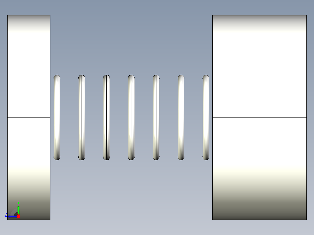 壓板配件2320-3D多系列多零件图纸模型右视图