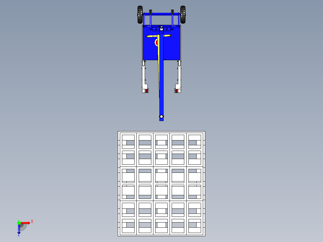 Manual Wrapping Machine工业打包机俯视图