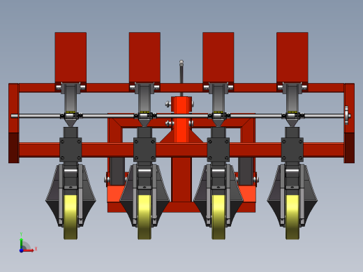 播种机模型前视缩略图
