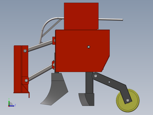 播种机模型左视缩略图