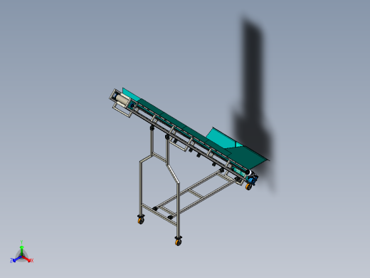 Inclined Conveyor Belt with Flight带刮板的倾斜输送带