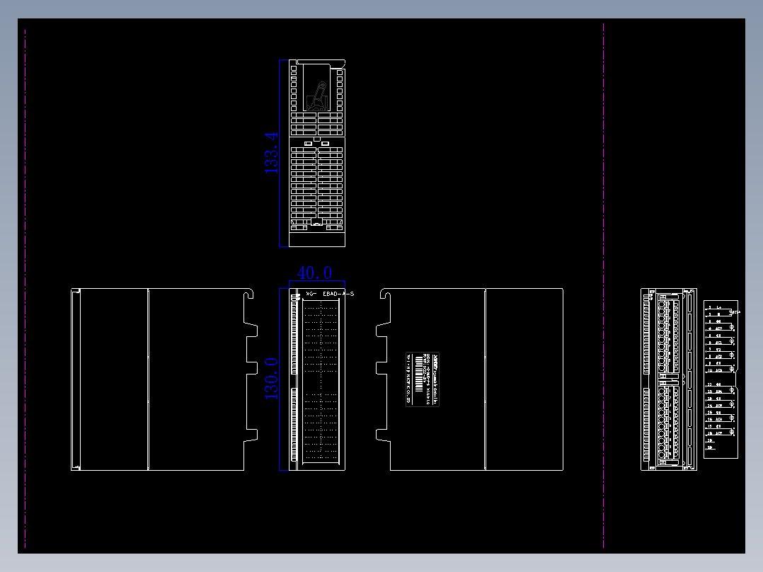 XG-E8AD-A-S外观尺寸图