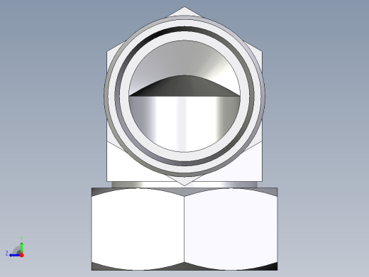 卡套式工业通用硬管接头EO_Swivel_nut_elbow_EW42LOMD71右视缩略图