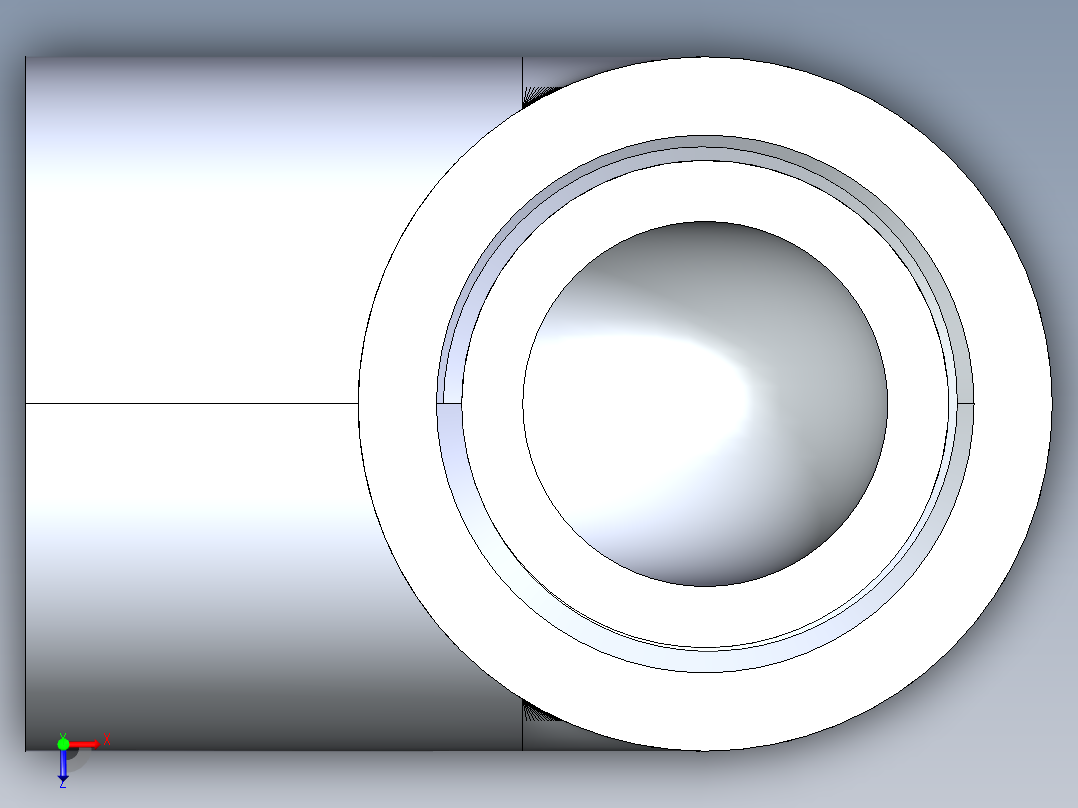 CPVC管件07-Sch80_90Elbow_FPTxFPT_9808-007_0.75in俯视图