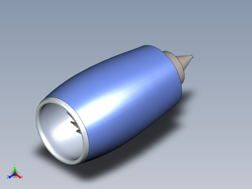 飞机发动机 Trent 900---模型格式为 igs