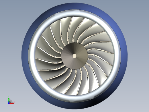飞机发动机 Trent 900---模型格式为 igs前视缩略图
