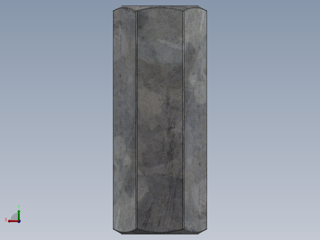 紧固件-0.2500 Coupler后视图