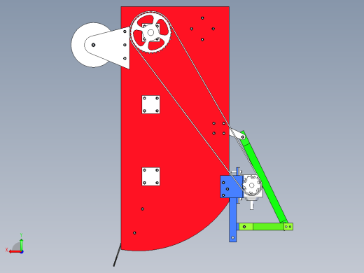 牵引式三点悬挂马铃薯收获机三维模型后视缩略图