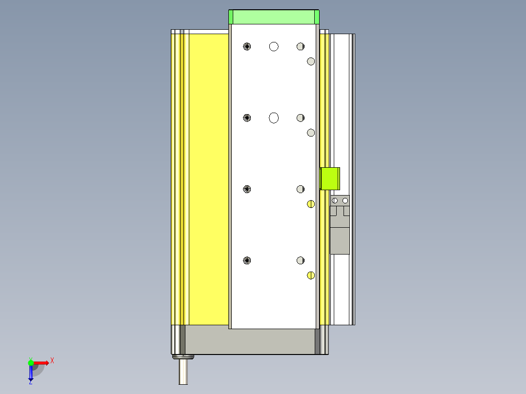 威洛博LES小滑台LES25-Lxx-S100-BR俯视图