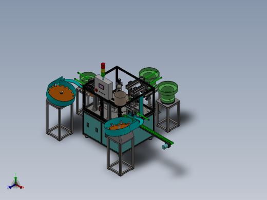 自动医药配件装配机正等轴测缩略图
