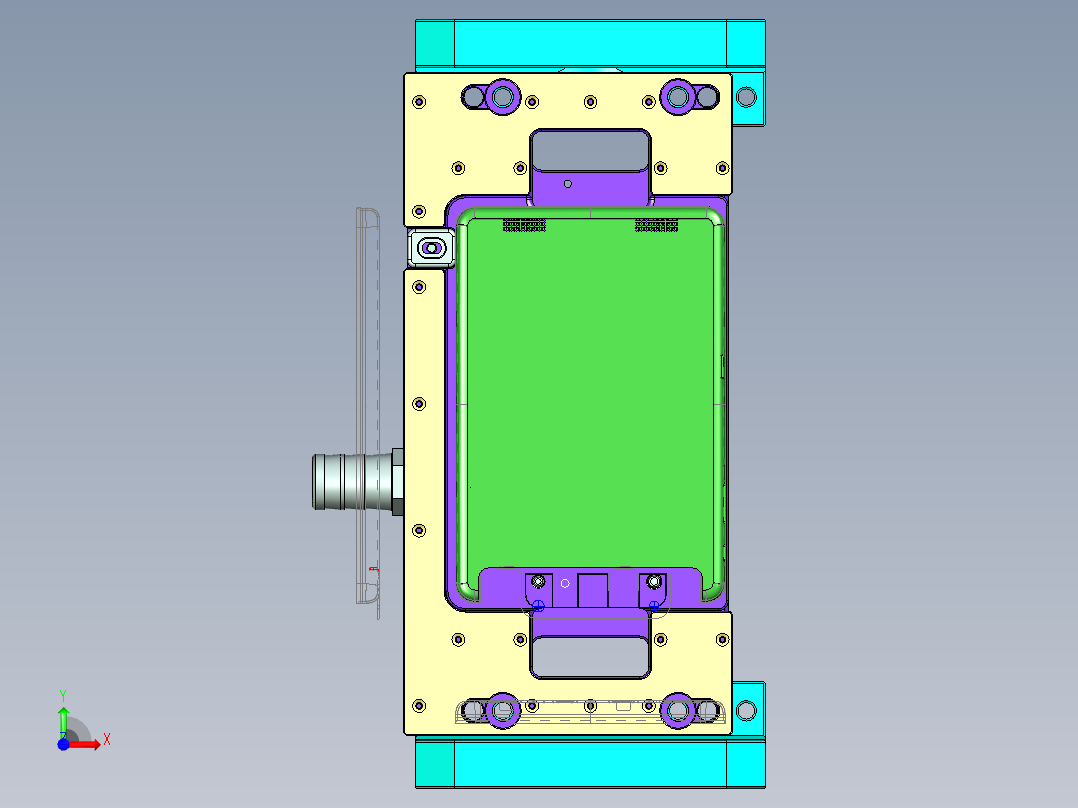 NKD-CNC2_笔记本CNC工装夹具三维模型0304前视图