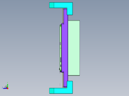 NKD-CNC2_笔记本CNC工装夹具三维模型0304右视缩略图