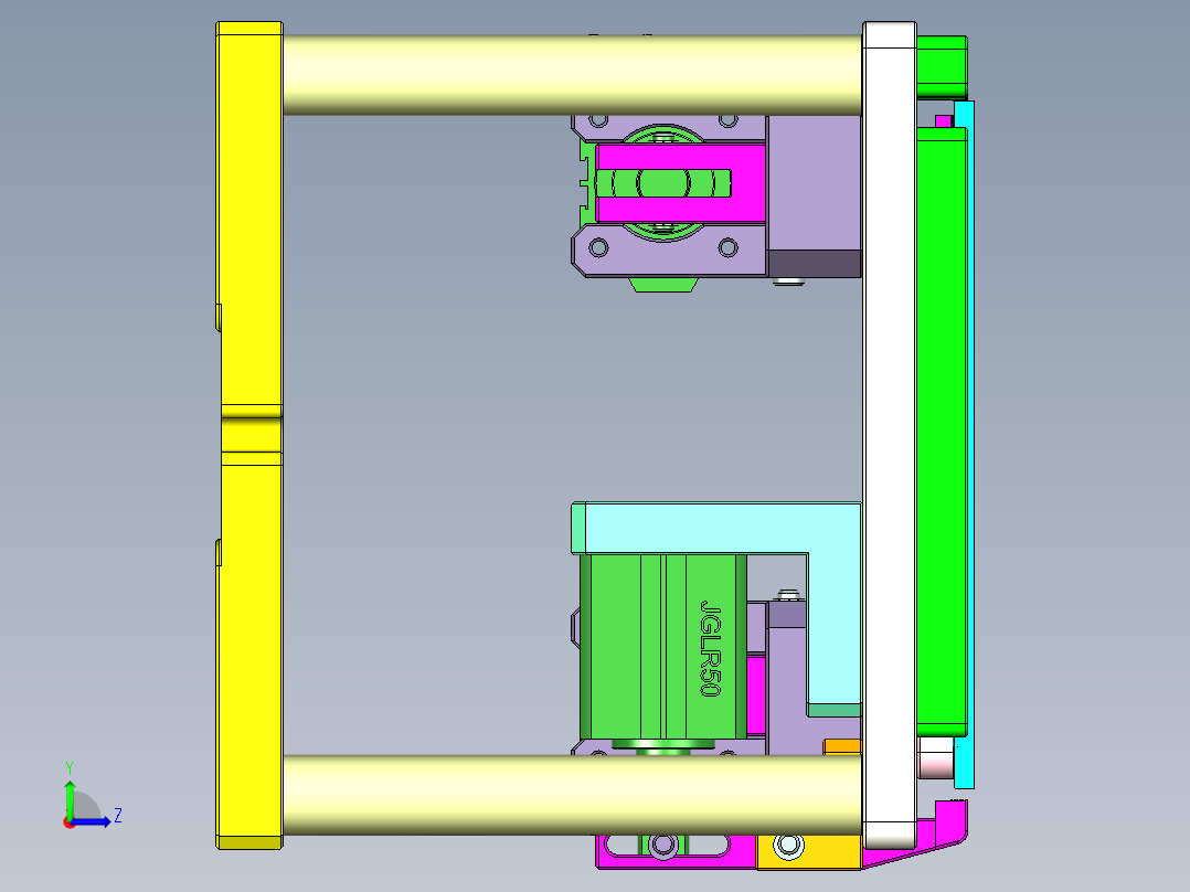 Aam00-A-笔记本CNC工装夹具三维模型CNC1-0430左视图