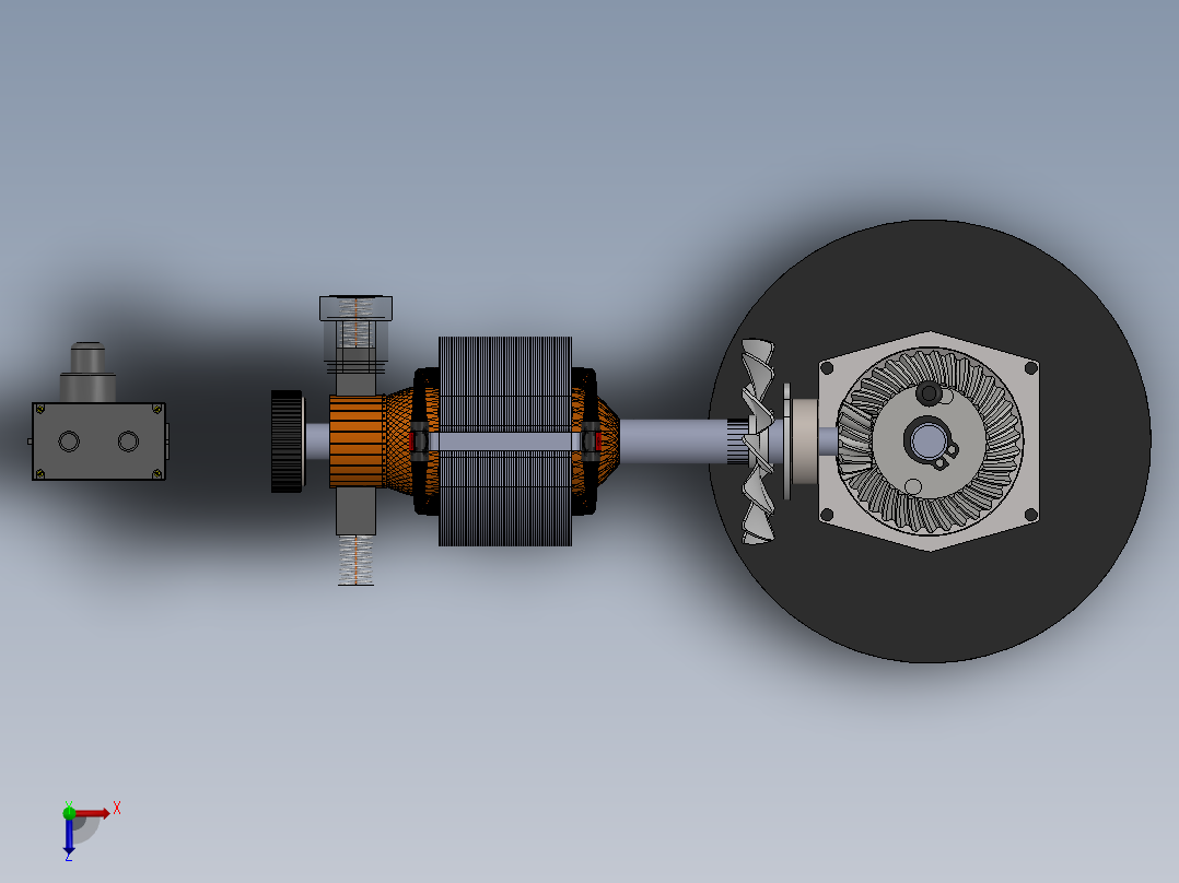 角向磨光机sw18可编辑俯视图