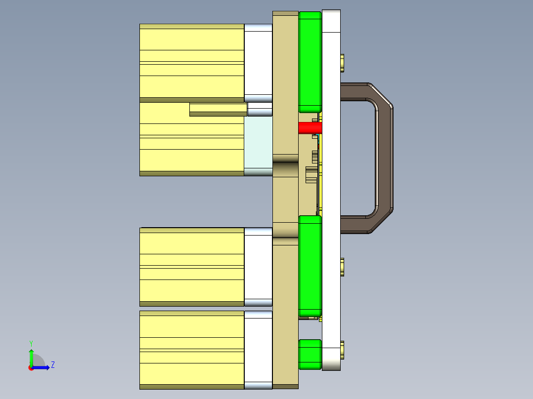 EDB41-C笔记本CNC工装夹具三维模型-CNC56合并验证治具-190213左视图