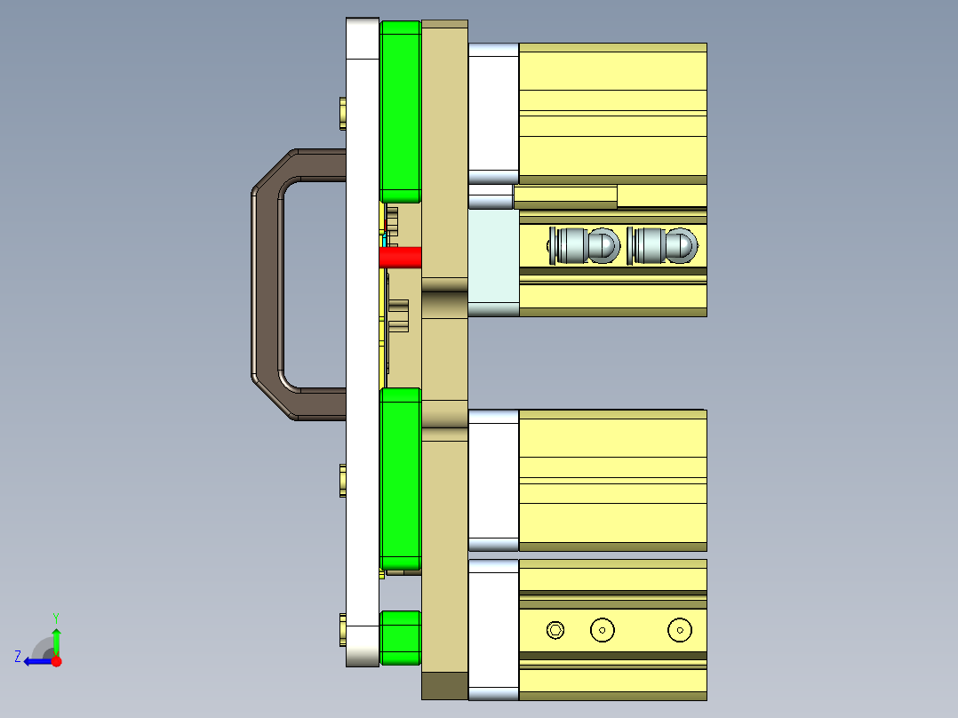 EDB41-C笔记本CNC工装夹具三维模型-CNC56合并验证治具-190213右视图