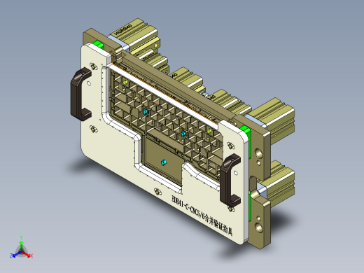 EDB41-C笔记本CNC工装夹具三维模型-CNC56合并验证治具-190213正等轴测缩略图
