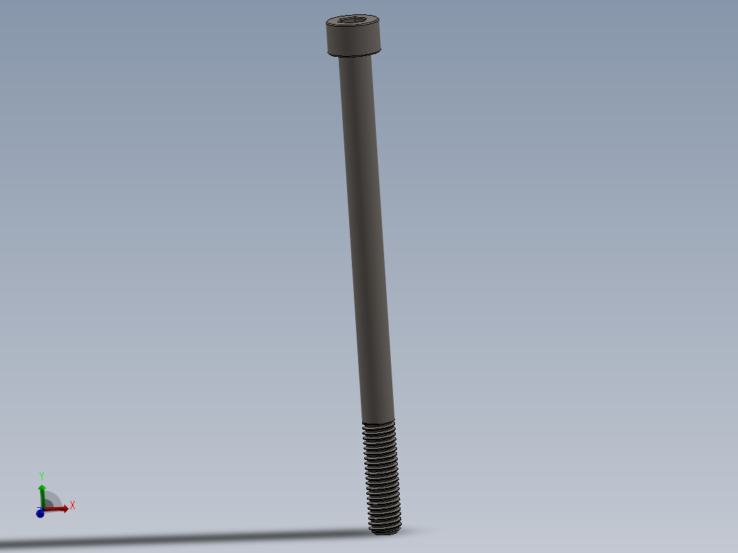 Screw_DIN_912_M8x120_A2.SLDPRT公制内六角螺钉主视图