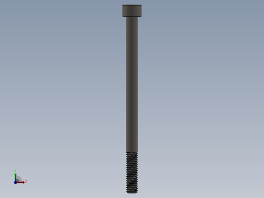 Screw_DIN_912_M8x120_A2.SLDPRT公制内六角螺钉前视缩略图