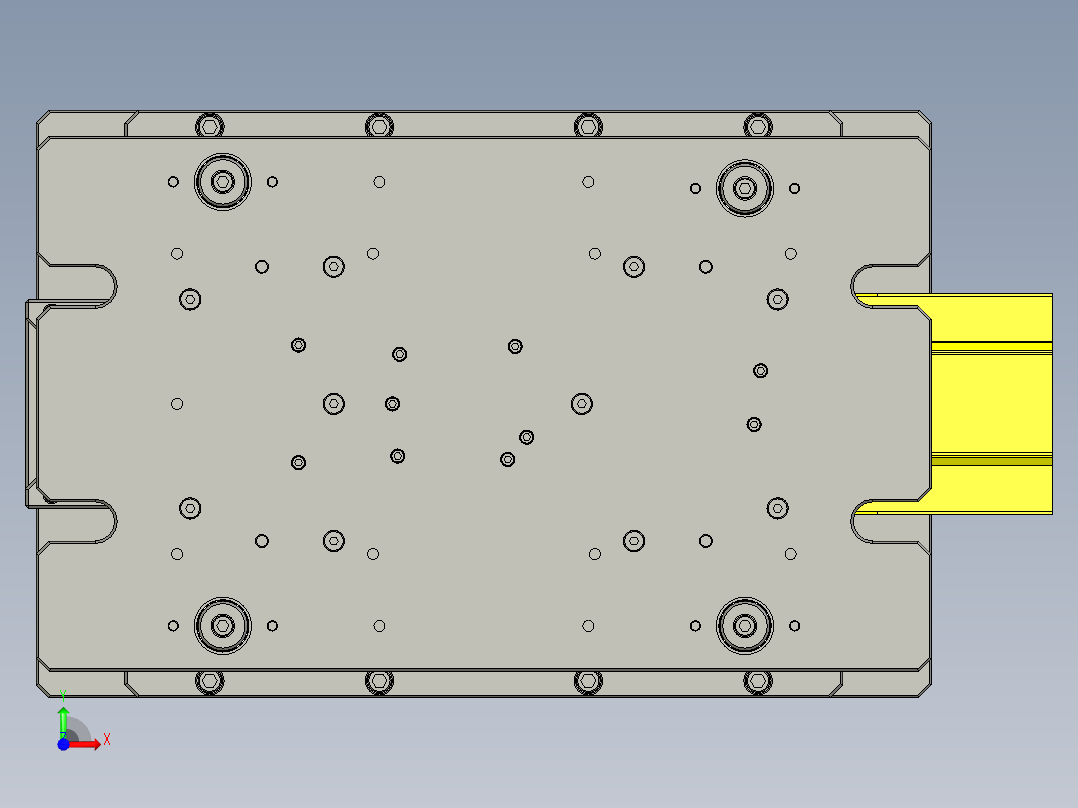 总成冲压模具前视图