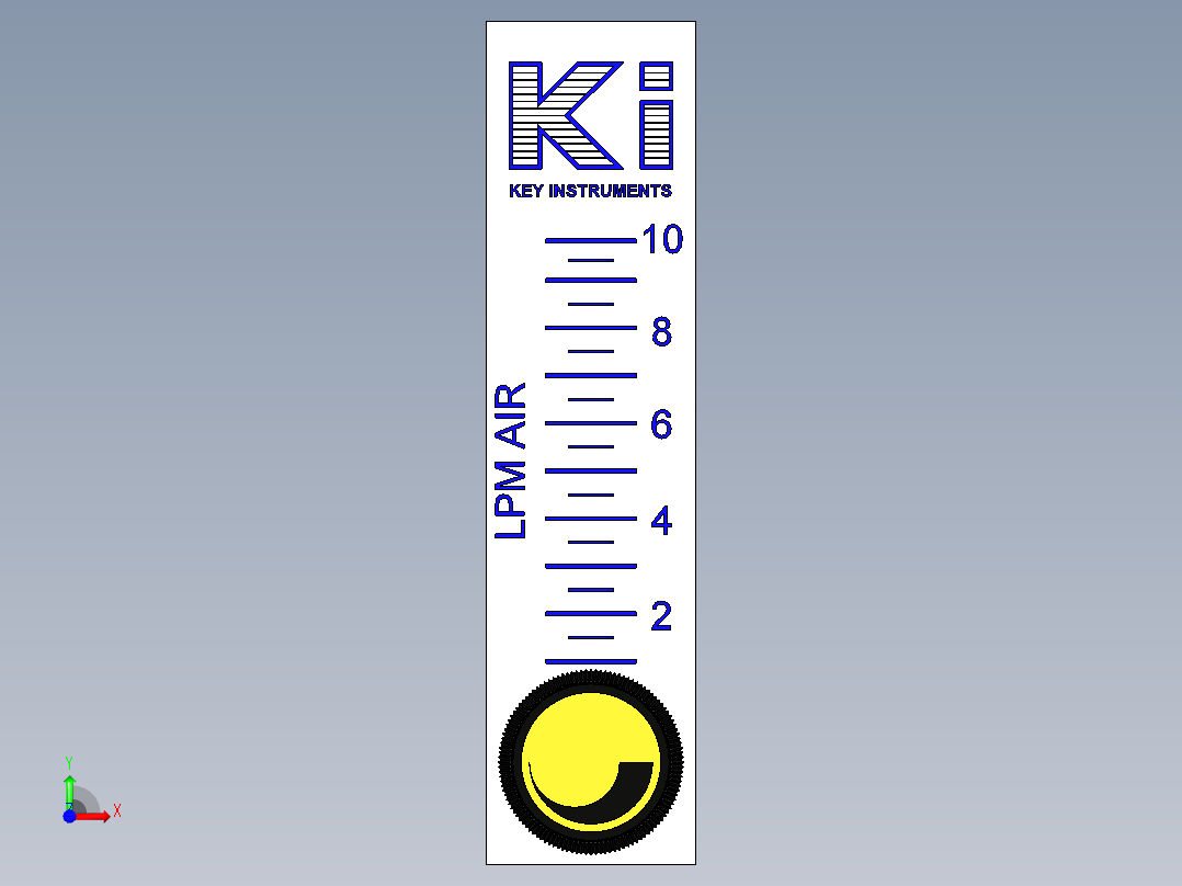 仪表、流量计(20)前视图