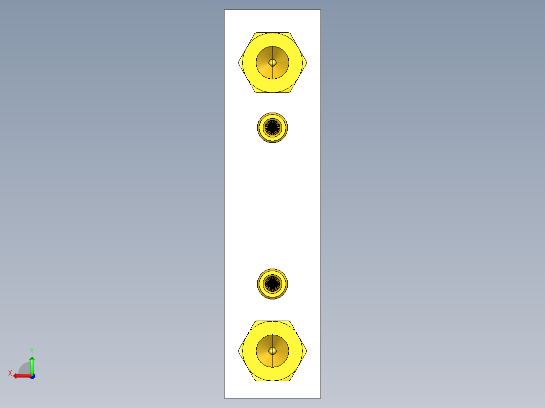 仪表、流量计(20)后视图