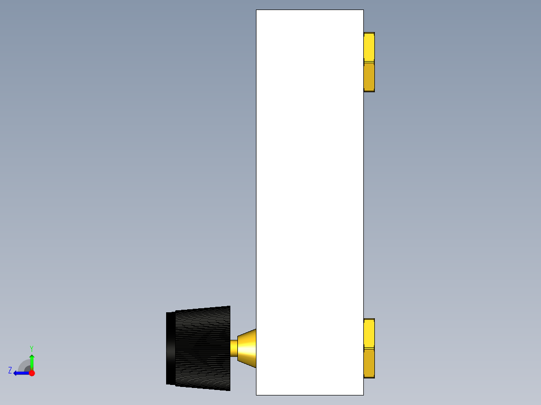 仪表、流量计(20)右视图