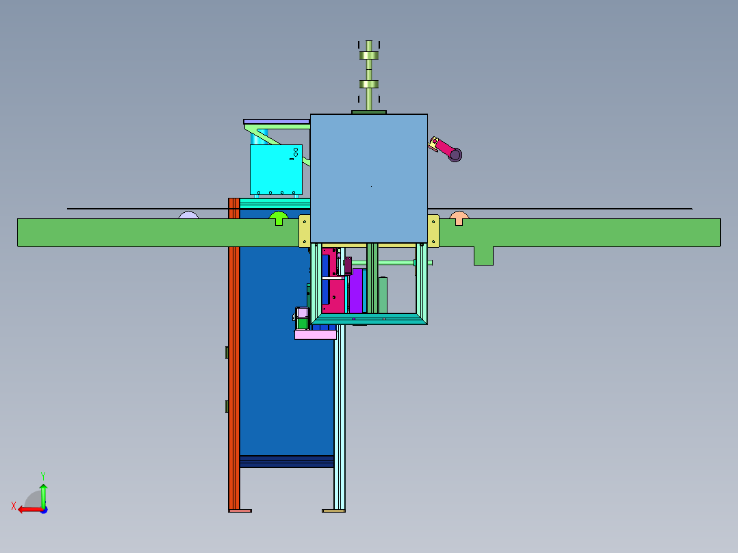 彩铝板辊涂产线的喷码系统后视图