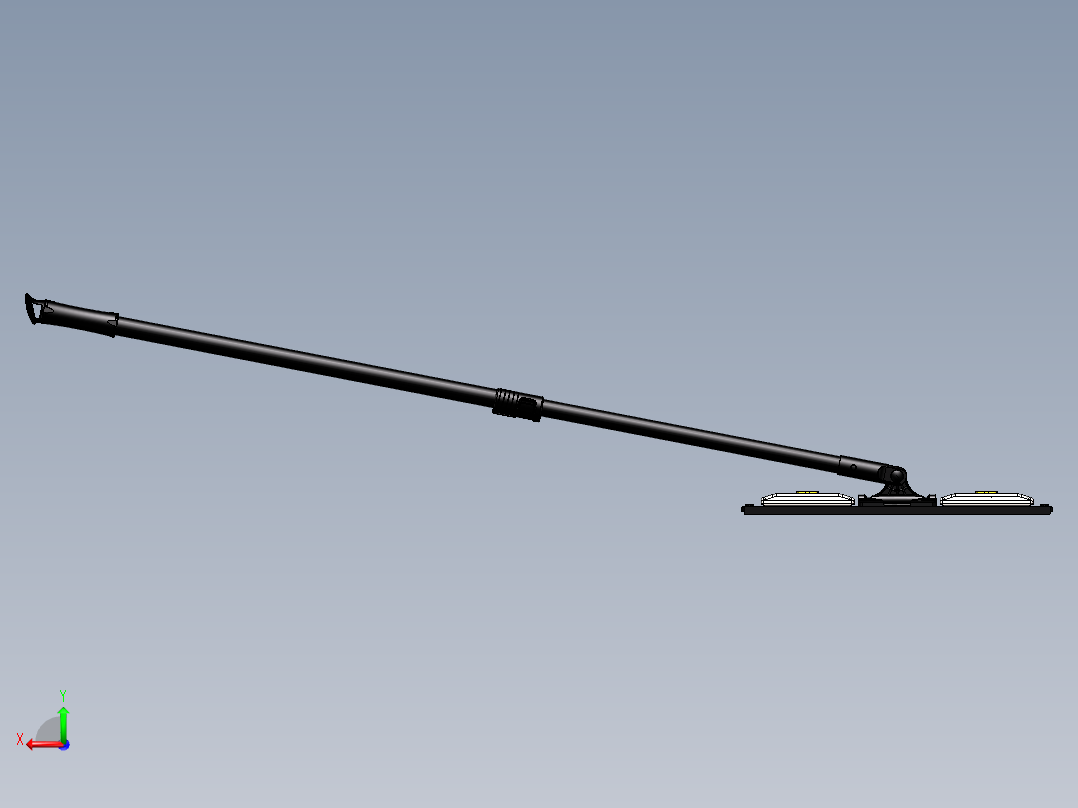 双夹头布拖把后视图