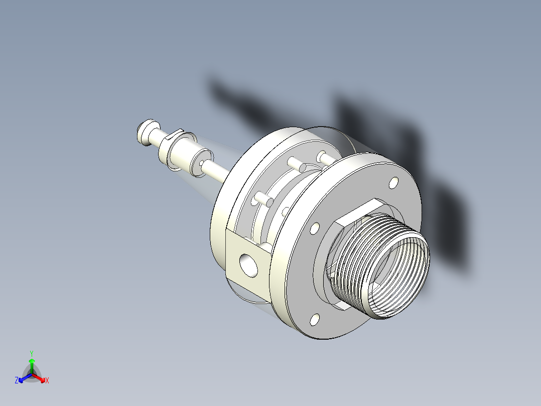 刀柄正等轴测图