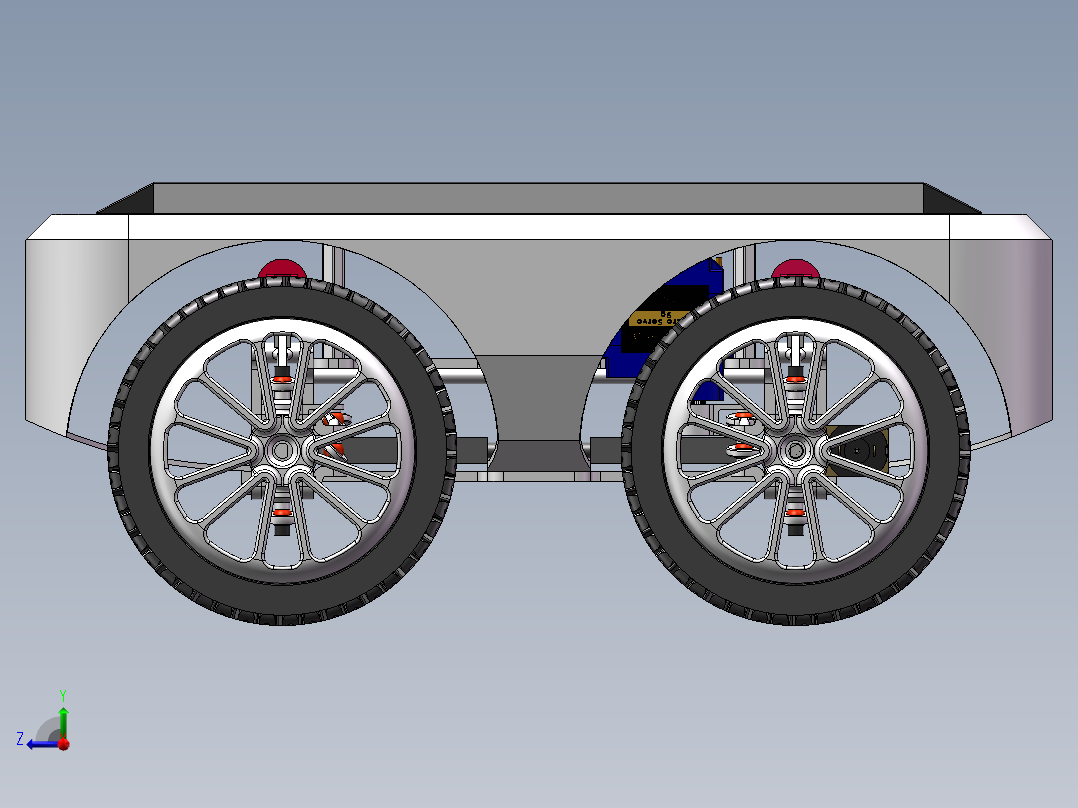 AGV小车、AGV(208)右视图