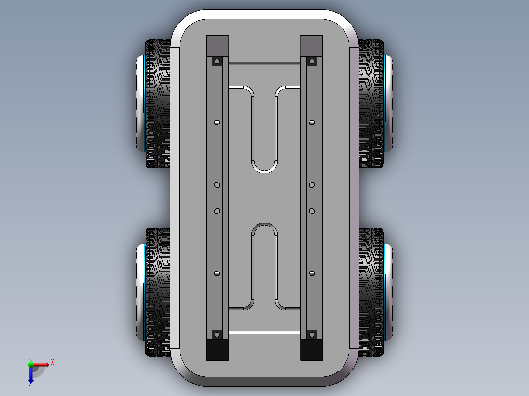 AGV小车、AGV(208)俯视图