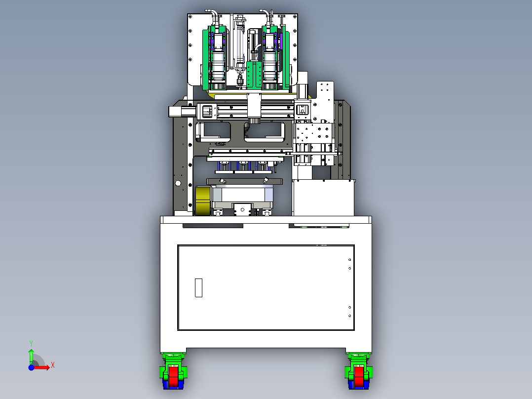 B2004782-冲压机模压装置前视图