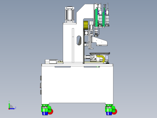 B2004782-冲压机模压装置左视缩略图