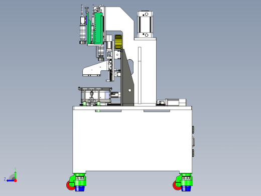 B2004782-冲压机模压装置右视缩略图
