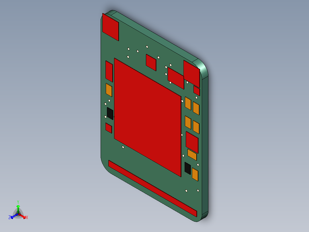 A2004938-Adafruit 终极 GPS 模块正等轴测图