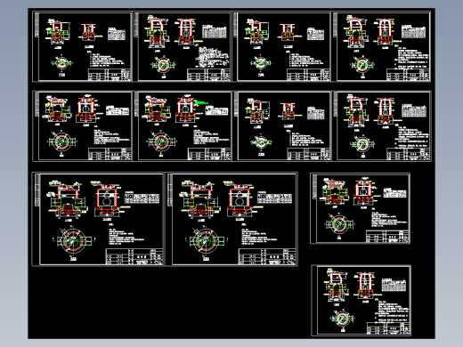 各类型雨水检查井（带沉沙）大样图