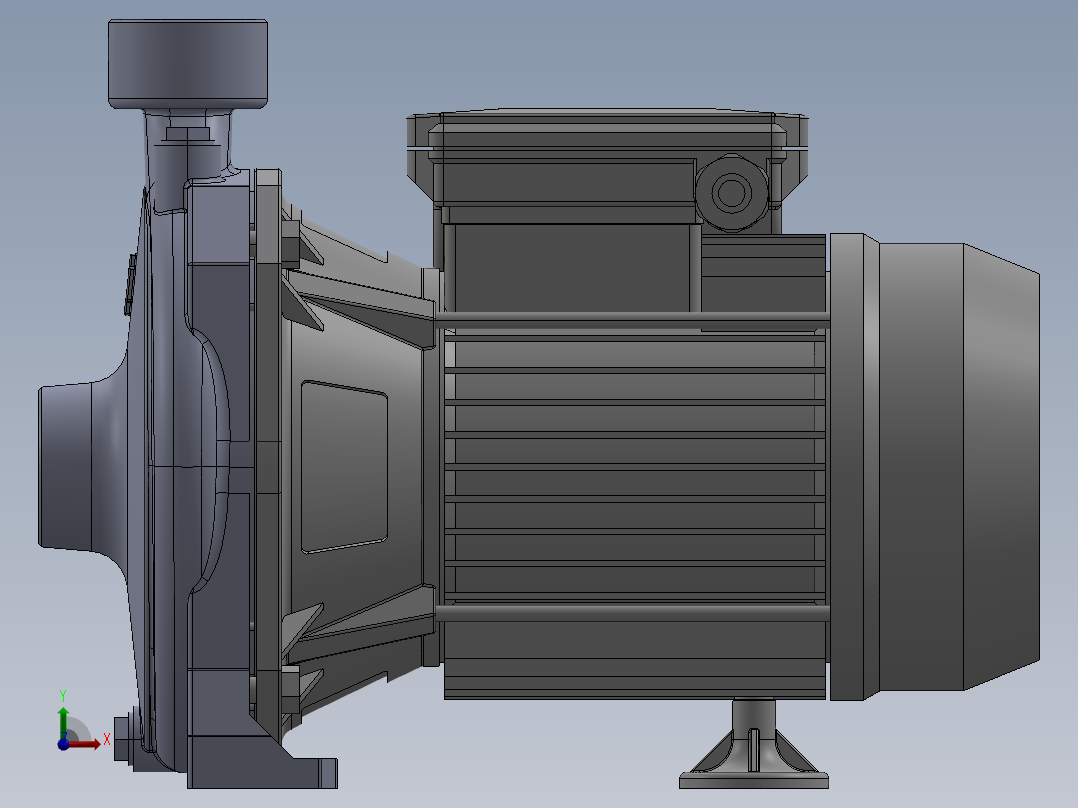 离心式泵100M前视图