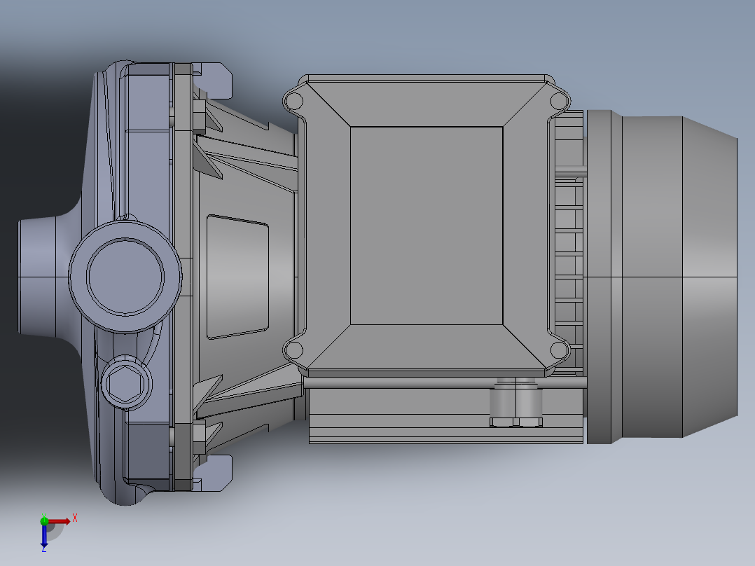 离心式泵100M俯视图