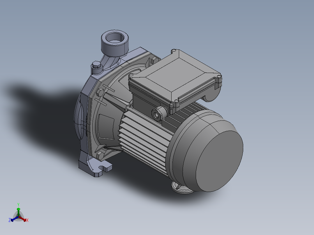离心式泵100M正等轴测图