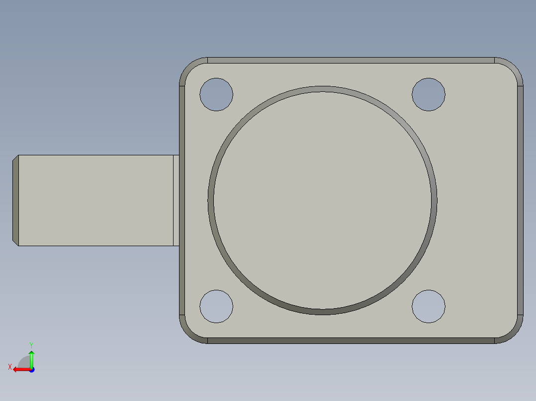 KGG-SG25锁紧气缸-002后视图