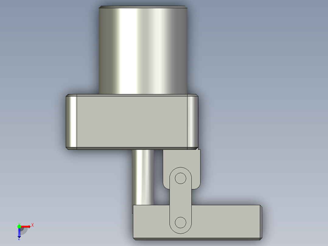 KGG-SG25锁紧气缸-002俯视图